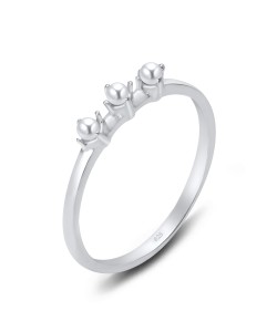 Tripple Pearl Silver Ring NSR-2864